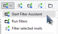 main menu: filter assistant